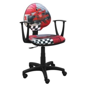 Dětská otočná židle PATRICK - FORMULE červená