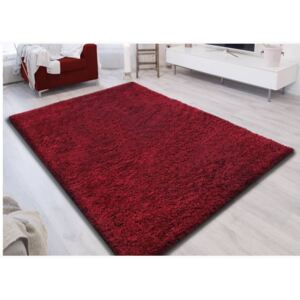 Moderní kusový koberec SHAGGY COLOR - červený