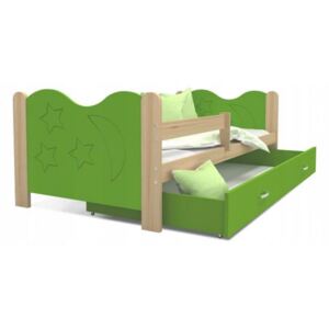 DOBRESNY Moderní dětská postel MIKOLAJ Color 190x80 cm BOROVICE-ZELENÁ