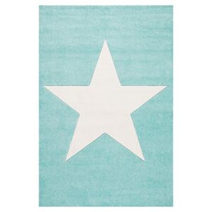 Dětský koberec STAR mátovo-bílý 120x180 cm