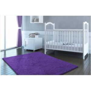 Moderní kusový koberec SHAGGY COLOR - fialový