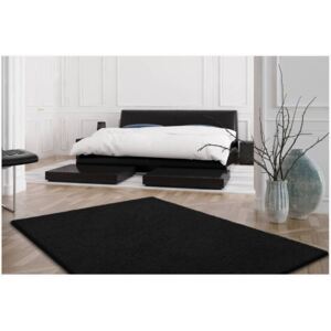 Moderní kusový koberec SHAGGY COLOR - černý