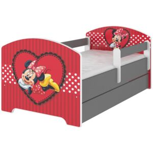 SKLADEM - Dětská postel Disney - ZAMILOVANÁ MINNIE 140x70 cm