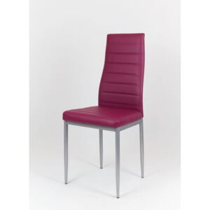 Designová židle VERONA - vínová/šedé - TYP A