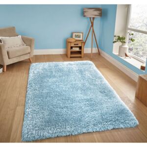 Moderní kusový koberec SHAGGY NOVO - modrý