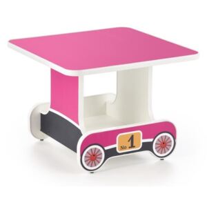 Dětský obrázkový stoleček - Lokomotiva - růžový