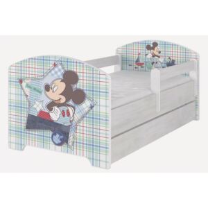 SKLADEM: Dětská postel Disney - MICKEY MOUSE 140x70 cm