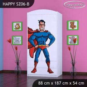 Dětská skříň SUPERMAN - TYP 6B