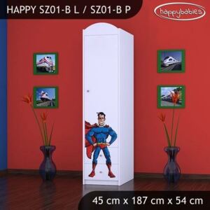 Dětská skříň SUPERMAN - TYP 1B