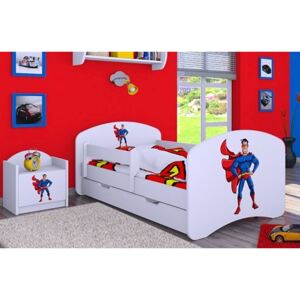 Dětská postel se šuplíkem 160x80cm SUPERMAN