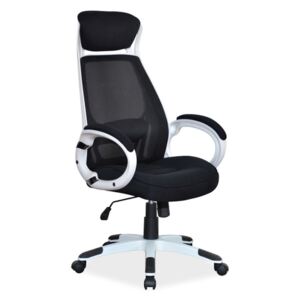Kancelářská židle Q-409, 117-127x63x51x45-55, černá