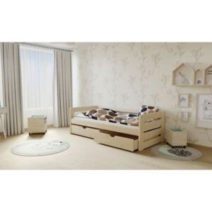 Dětská postel z MASIVU 200x90cm bez šuplíku - M02