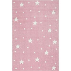 Dětský koberec HEAVEN růžová/ bílá 120x170 cm