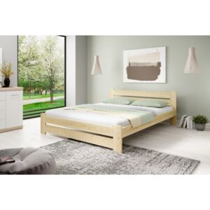 Manželská postel z masivu borovice Malm 160 x 200