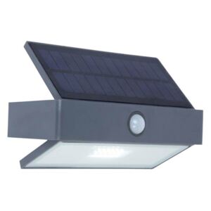 Venkovní LED nástěnné solární osvětlení s čidlem ARROW, 2,3W, denní bílá, IP44 Lutec ARROW 6910601335