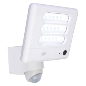 Venkovní LED nástěnné osvětlení s kamerou a čidlem ESA, 25W, denní bílá, IP54, bílé Lutec ESA 7625501053