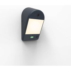 Venkovní LED nástěnné osvětlení s kamerou a čidlem MIMO, 18W, teplá bílá, IP54, šedé Lutec MIMO 5194901118