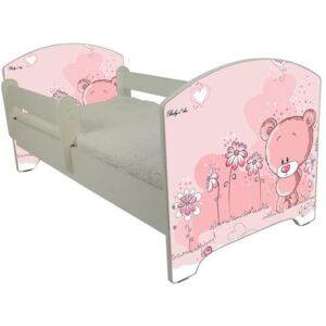 Dětská postel RŮŽOVÝ MEDVÍDEK 140x70 cm + matrace ZDARMA!