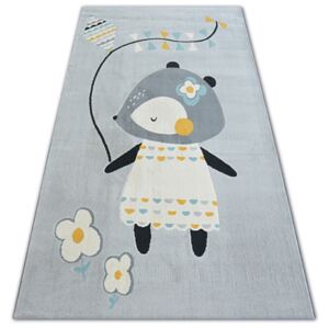 Dětský kusový koberec MYŠKA - šedý