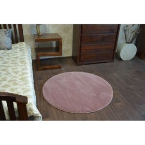 Kulatý koberec SHAGGY MINI - růžový