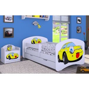 Dětská postel se šuplíkem 140x70cm SMILE CAR