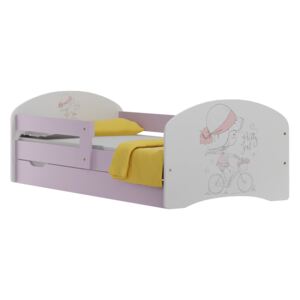 Dětská postel se šuplíky PRETTY GIRL 140x70 cm
