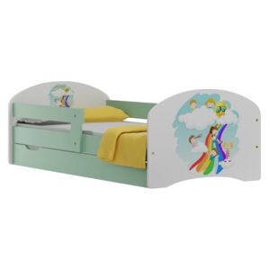 Dětská postel se šuplíky DĚTI A DUHA 180x90 cm
