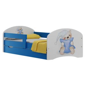 Dětská postel se šuplíky SPÍCÍ MEDVÍDEK 200x90 cm