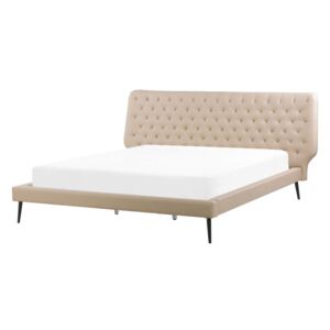 Eko-kožená postel 180 x 200 cm béžová ESSONNE