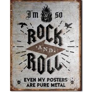 Plechová cedule: I'am So Rock and Roll