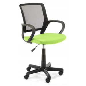 Kancelářská židle KORAD FD-6, 53x81-93x56,5, zelená/černá