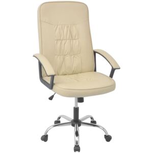Kancelářská židle Booker z umělé kůže 67x70 cm | krémová