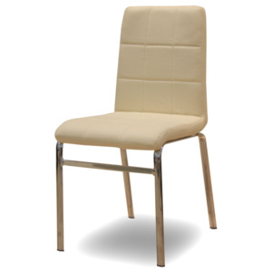 Jídelní židle v jednoduchém moderním provedení béžová DOROTY NEW