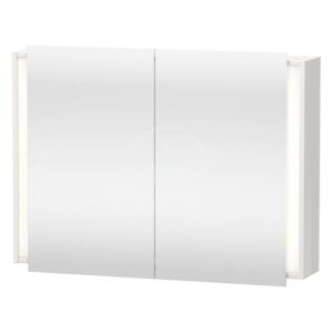 Duravit Zrcadlová skříňka 750x1000x180 mm, s LED osvětlením, 2 dvířka, lesklá bílá
