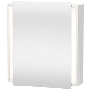 Duravit Zrcadlová skříňka 750x650x180 mm, levá, s LED osvětlením, 2 dvířka, lesklá bílá