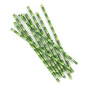 Papírová brčka - bambus