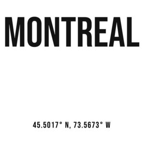 Umělecká fotografie Montreal simple coordinates, Finlay Noa