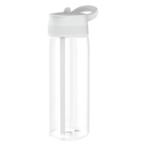 Láhev Zak Designs s brčkem běžecká bílá plastová 750 ml