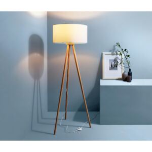 Stojací lampa „Trojnožka“, dřevěná