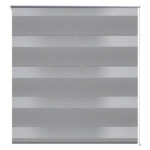 Roleta den a noc - Zebra - Twinroll - šedá | 80x150 cm