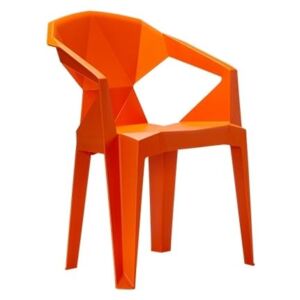 OfficeLab Designová plastová židle Destiny, oranžová