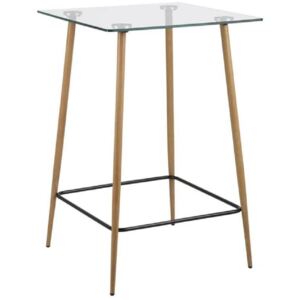 SCANDI Skleněný barový stůl Wanda 70x70 cm