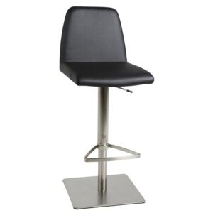 SCANDI Černá čalouněná barová židle Imagino