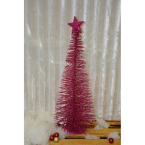 CERINO Vánoční stromeček kovový 50cm růžový