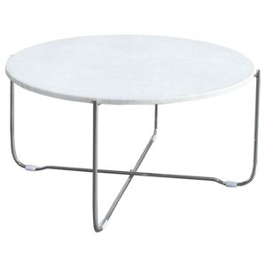 Moebel Living Bílý kamenný konferenční stolek Morami 62 cm