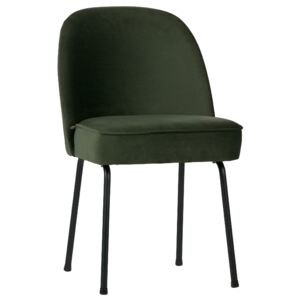 Hoorns Zelená sametová židle Tergi