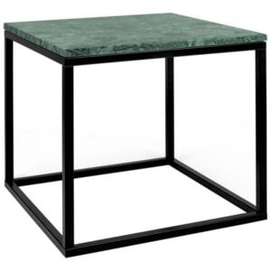 Porto Deco Odkládací stolek Xanti, černá podnož, mramor, zelená