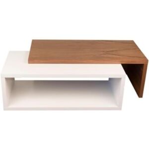 Porto Deco Designový konferenční stolek Mirari, ořech, matná bílá