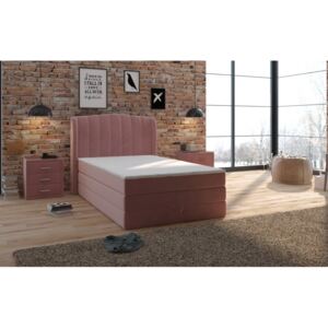 Kampa čalouněná postel boxspring 140x200 s úložným prostorem
