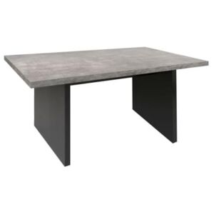 Porto Deco Jídelní stůl Liago 160 cm, šedá/černá